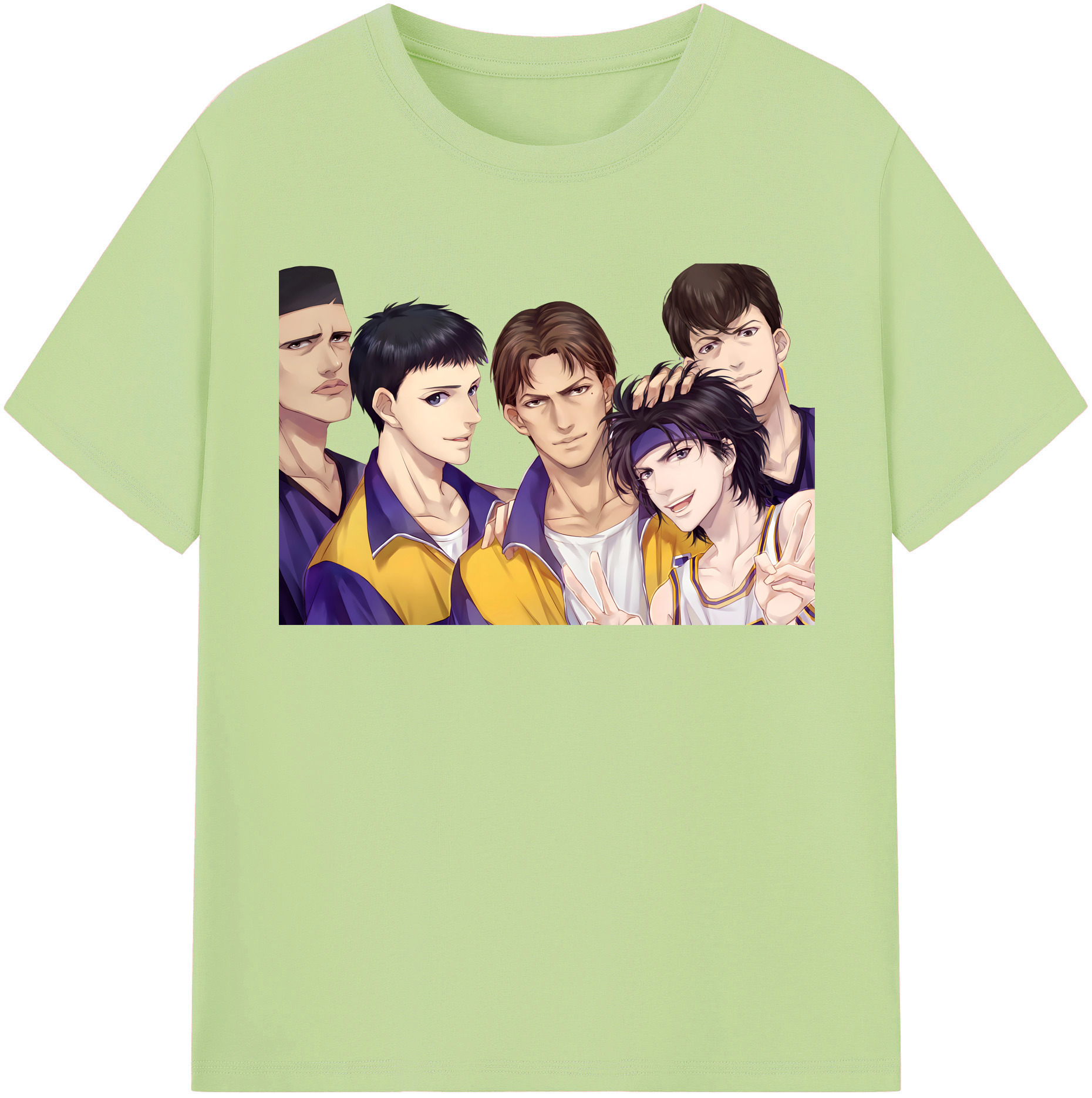 SLAM DUNK／スラムダンク 綿100％半袖Tシャツ（フロントプリント）